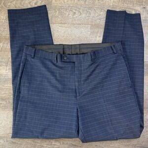 Lauren Ralph Lauren Black Label Dress Pants Men's 38x32 Blue Flat Front Slacks